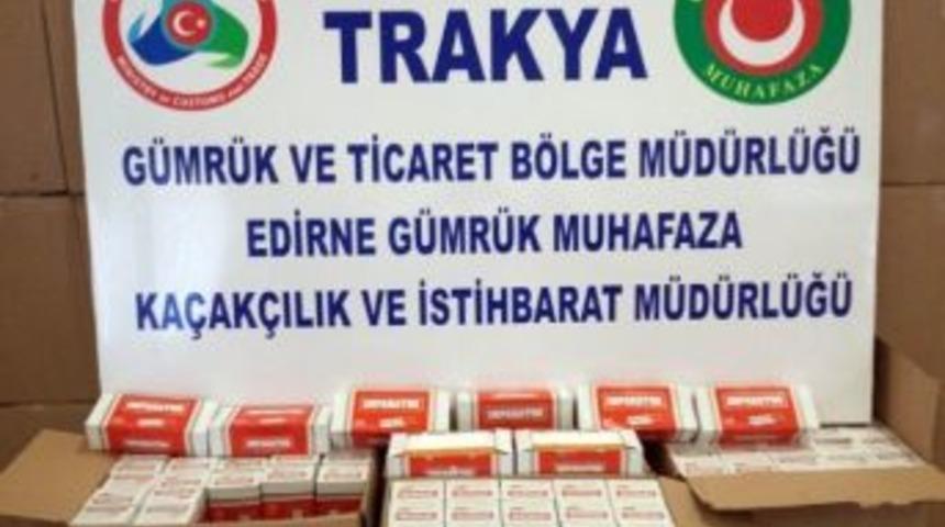 Kapıkule'de 3 Milyon 600 Bin Makaron Ele Ge&ccedil;irildi