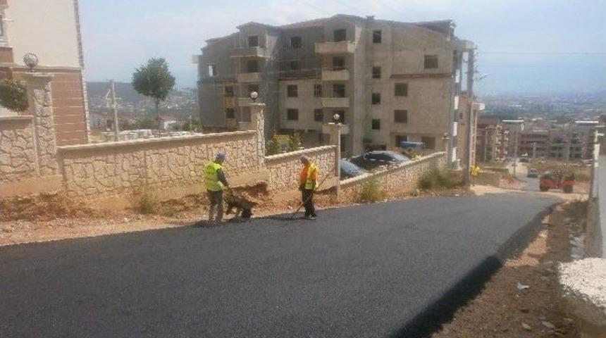 İzmit'te Yollar Asfaltlanıyor