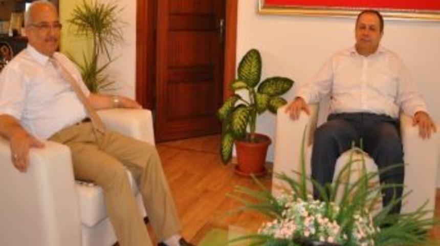 Kaymakam G&ouml;&ccedil;&rsquo;ten Başkan Kocamaz&rsquo;a Ziyaret