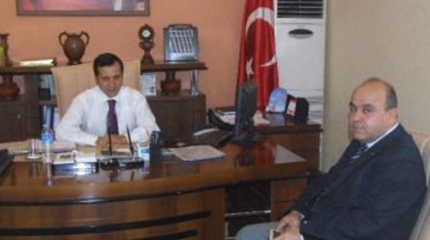 Yerk&ouml;y İdmanyurduspor Kul&uuml;p Başkanı &Ccedil;elik&rsquo;ten Kaymakam Şeng&ouml;k&rsquo;e Ziyaret