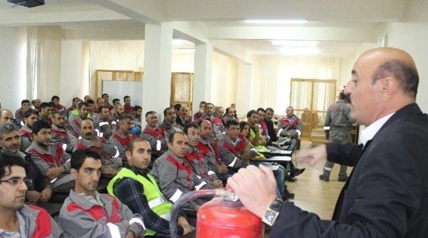 &Ccedil;imento Fabrikasında Yangın Tatbikatı