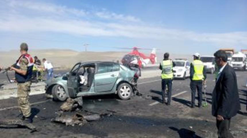 Erzurum'da Trafik Kazası: 6 Yaralı