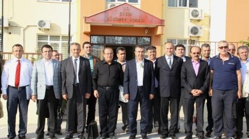 Vali Lekesiz, Kaymakamlar İle Erzin'de Buluştu