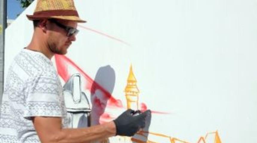 Alman Sanat&ccedil;ıdan Graffiti &Ccedil;alışması