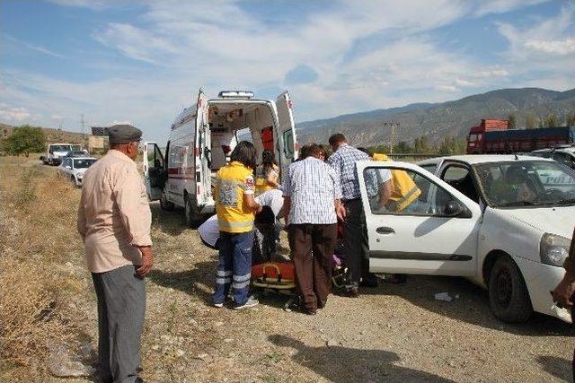 D-100’de Trafik Kazasında 1 Kişi Yaralandı