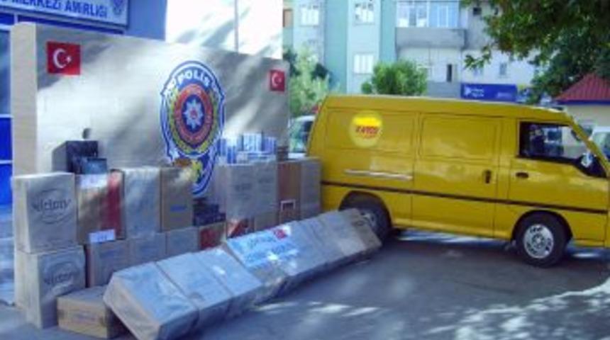 Kargo S&uuml;s&uuml; Verilen Ara&ccedil;ta Ka&ccedil;ak Sigara Ele Ge&ccedil;irildi