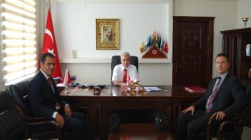 Nk&uuml; Dekan Yardımcısı Ve Malkara Meslek Y&uuml;ksekokulu M&uuml;d&uuml;r&uuml; Kaymakam Mahmut Halal&rsquo;ı Ziyaret Etti