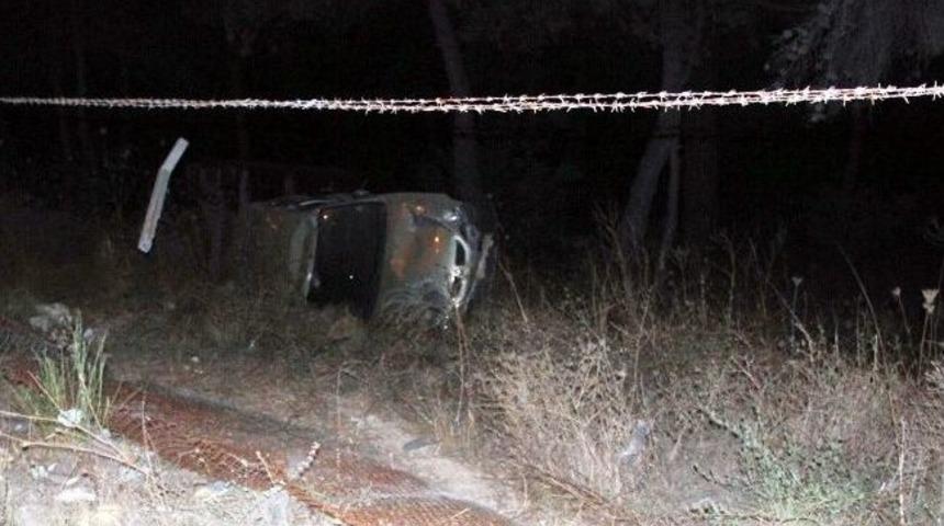 Ambulansa Yol Vermek İsterken Takla Attı