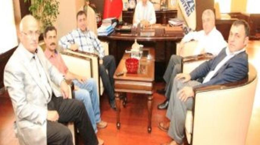 Başkan K&ouml;şker'e D&uuml;zce Ve &Uuml;rg&uuml;p'ten Konuklar