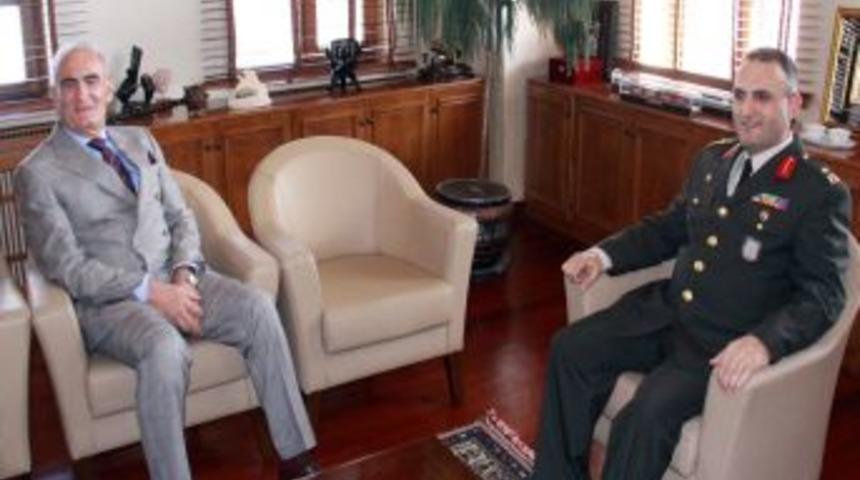 Samsun Garzizon Komutanı Ekinci, Başkan Yılmaz Ile G&ouml;r&uuml;şt&uuml;