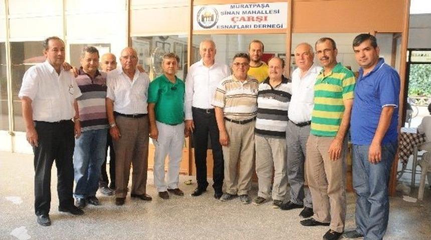 Sevim&ccedil;ok&rsquo;tan Sinan Mahallesi &Ccedil;arşı Esnafları Derneği&rsquo;ne Ziyaret