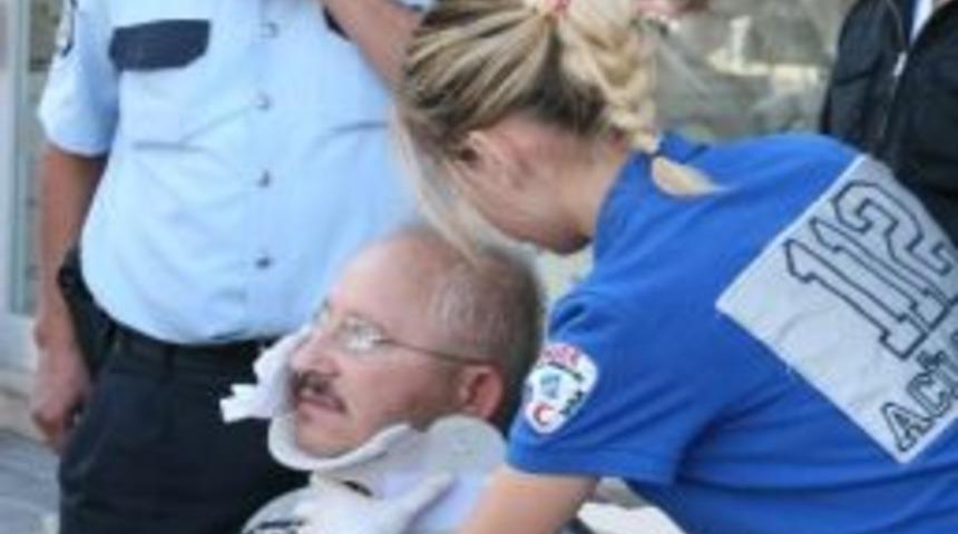 Halk Otob&uuml;s&uuml; Bisikletliye &Ccedil;arptı