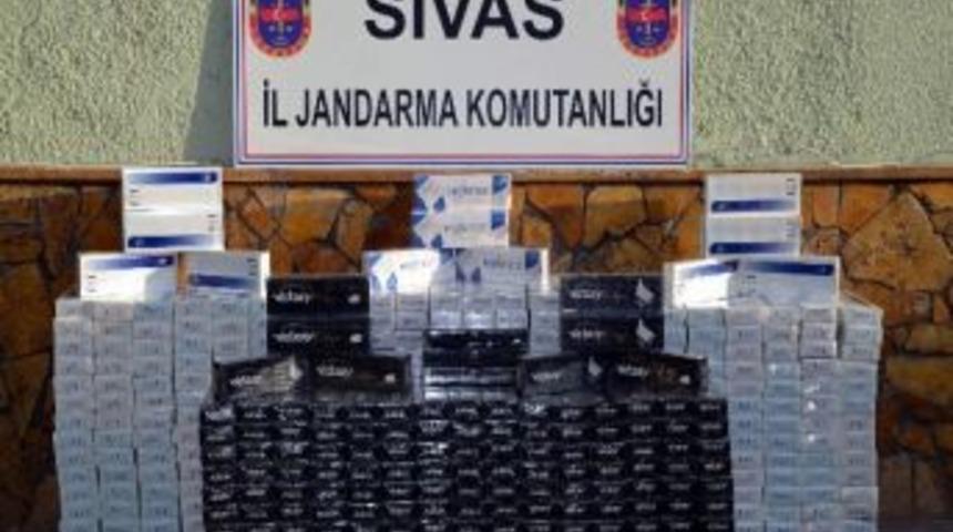Sivas&rsquo;ta 5 Bin 870 Paket Ka&ccedil;ak Sigara Ele Ge&ccedil;irildi