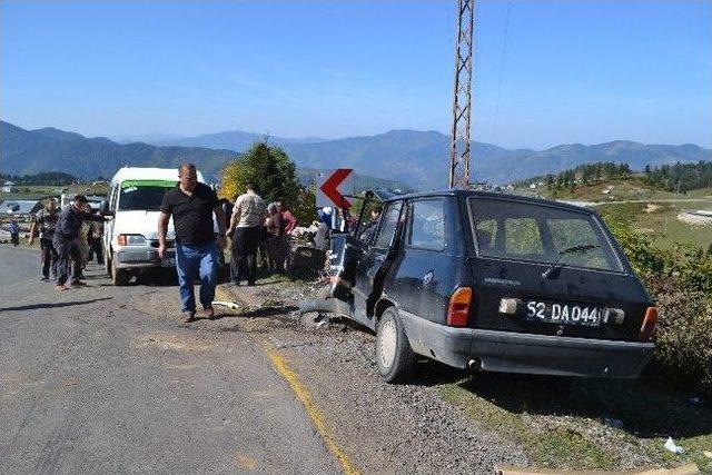 Ordu’da Trafik Kazası: 2 Yaralı