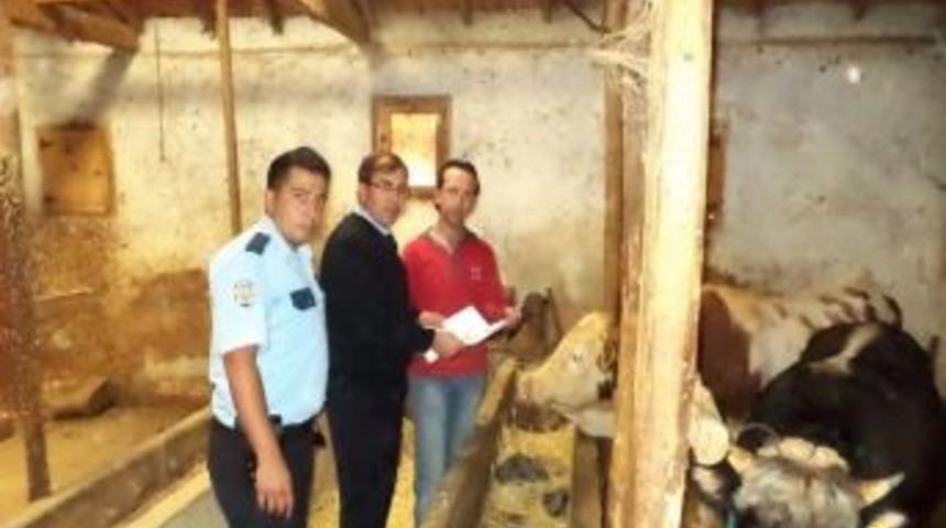 Hisarcık Polisinden Hayvan Hırsızlığına Ve Sahte Paraya Karşı Broş&uuml;rl&uuml; Bilgilendirme &Ccedil;alışması