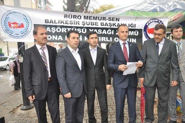 Memurlar Başörtü Yasağının Kalkmasını Lokma Dökerek Kutladı