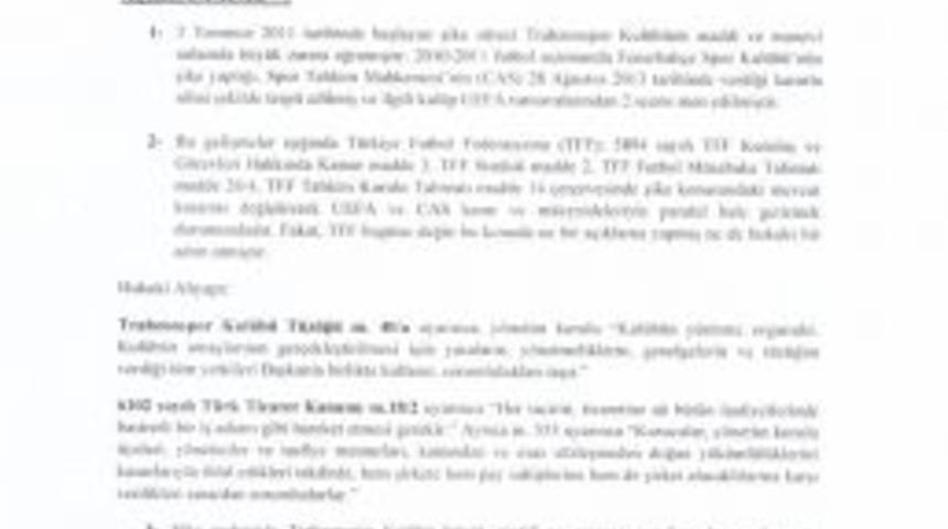 Trabzonspor Taraftarı Kupa I&ccedil;in Kul&uuml;be Ihtarname &Ccedil;ekti