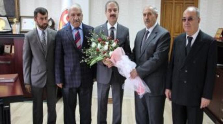 Din G&ouml;revlilerinden Başkan Din&ccedil;&rsquo;e Ziyaret