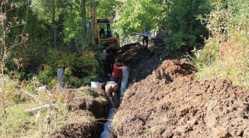 Yedisu&rsquo;da Altyapı &Ccedil;alışmaları