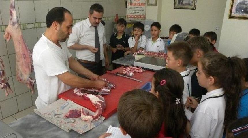 &Ouml;ğrencilere Kasapta Fen Dersi