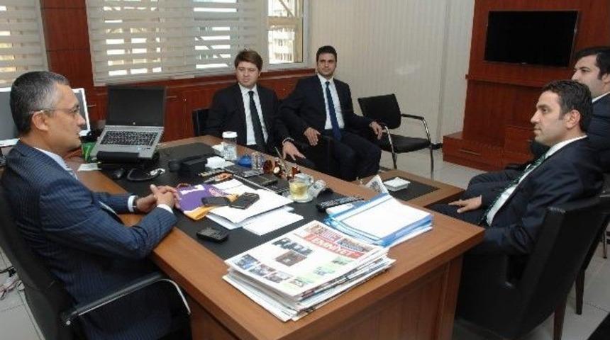 Royal Halı Gaziantep Basketbol Takımı Y&ouml;netimi, Emniyet M&uuml;d&uuml;r&uuml; Aydın&rsquo;ı Ziyaret Etti