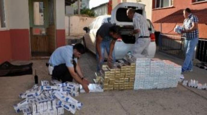 Yolcu Otob&uuml;s&uuml;nde 5 Bin Adet Ka&ccedil;ak Sigara Ele Ge&ccedil;irildi