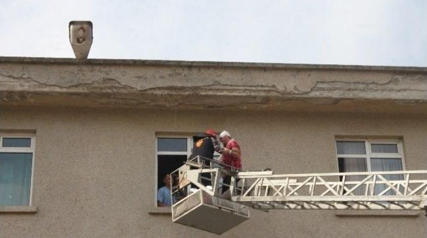 Kumru Devlet Hastanesi'nde Yangın Tatbikatı