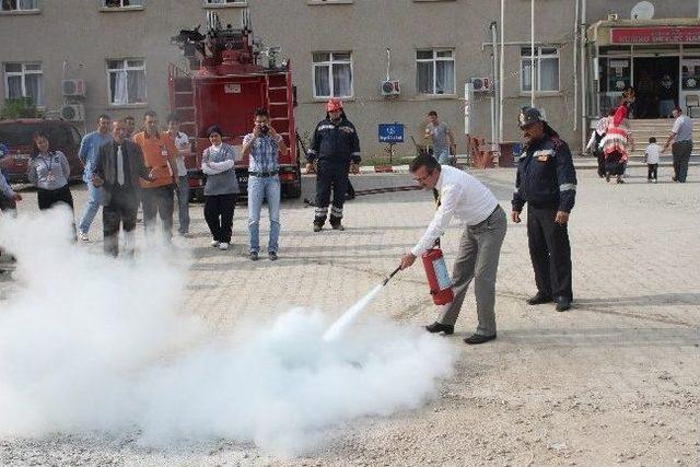 Kumru Devlet Hastanesi'nde Yangın Tatbikatı