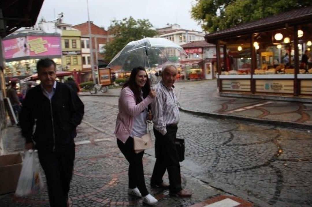 Edirne'de Sağanak Yağış
