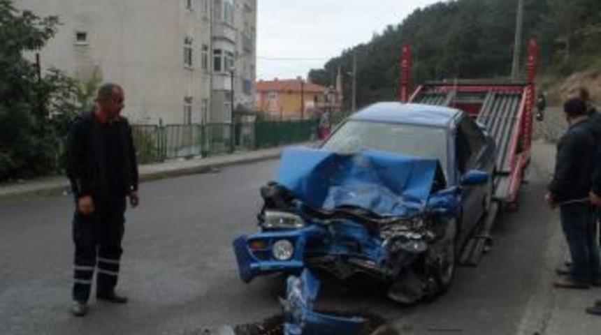 Alaplı'daki kazada iki kişi yaralandı