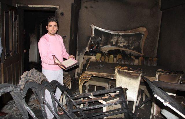 Yeni Evli Çiftin Evi Tamamen Yandı 2