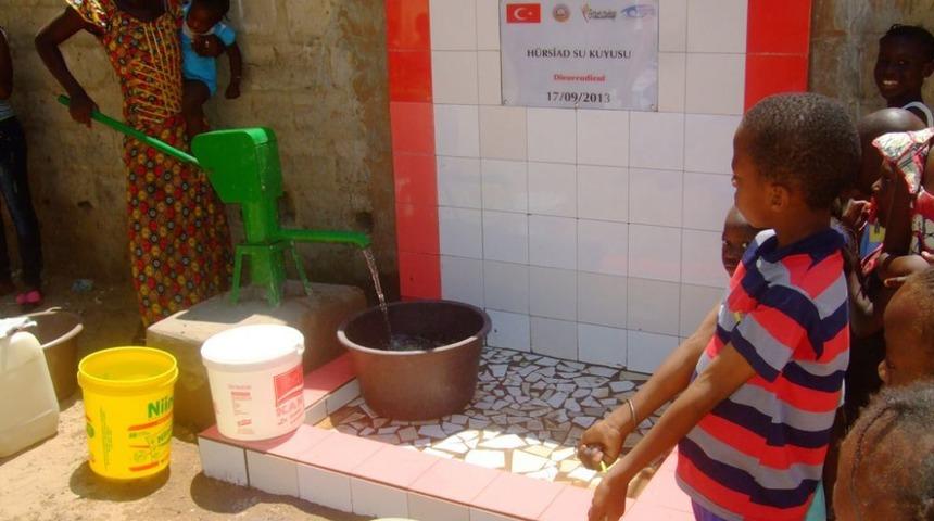 H&Uuml;RSİAD Senegal&rsquo;de Su Kuyusu A&ccedil;tı