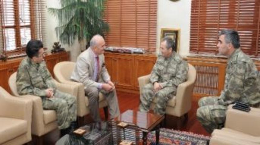 Jandarma B&ouml;lge Komutanı Doğru&rsquo;dan Başkan Yılmaz&rsquo;a Ziyaret