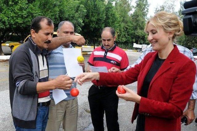 Chp li Kadın Adaydan Şoförlere stres Topu 1