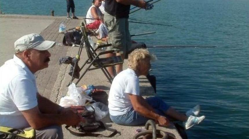 Yat Limanı Amat&ouml;r Balık&ccedil;ıların Mekanı Oldu