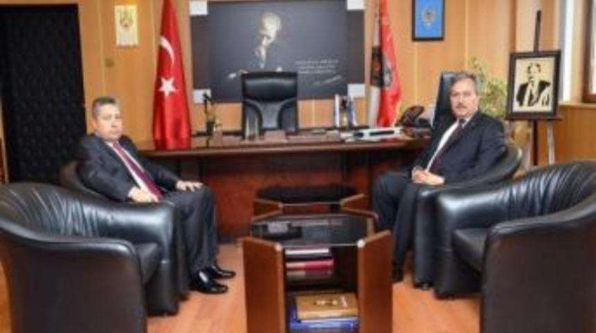 Kırklareli Emniyet M&uuml;d&uuml;r&uuml; Aktaş&rsquo;tan Tekirdağ Emniyet M&uuml;d&uuml;r&uuml; Yılmaz&rsquo;a Ziyaret
