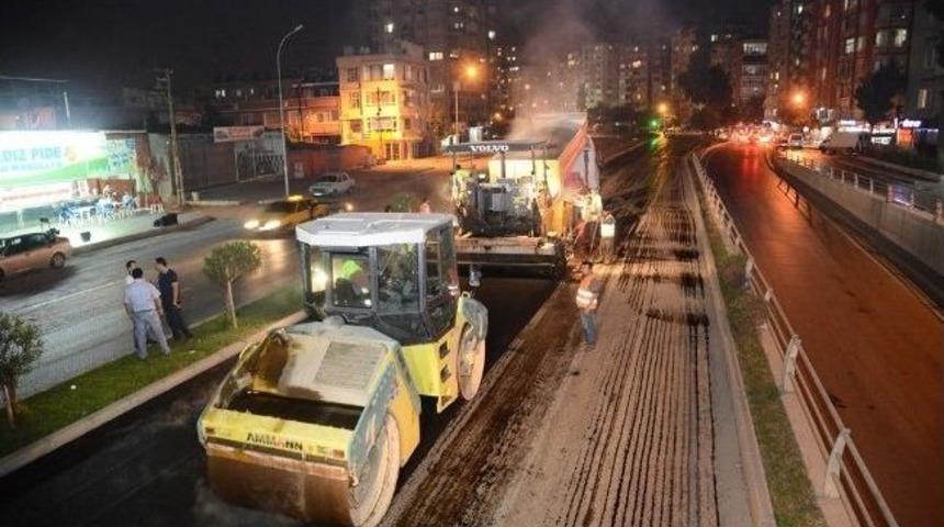 Adana Gece-g&uuml;nd&uuml;z Asfaltlanıyor