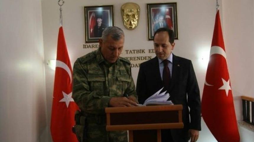 T&uuml;mgeneral Okkan&rsquo;dan Vali Kalkan&rsquo;a Ziyaret