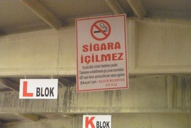 Bilecik Kapalı Pazar Alanında Sigara Yasağına Uyulmuyor 1