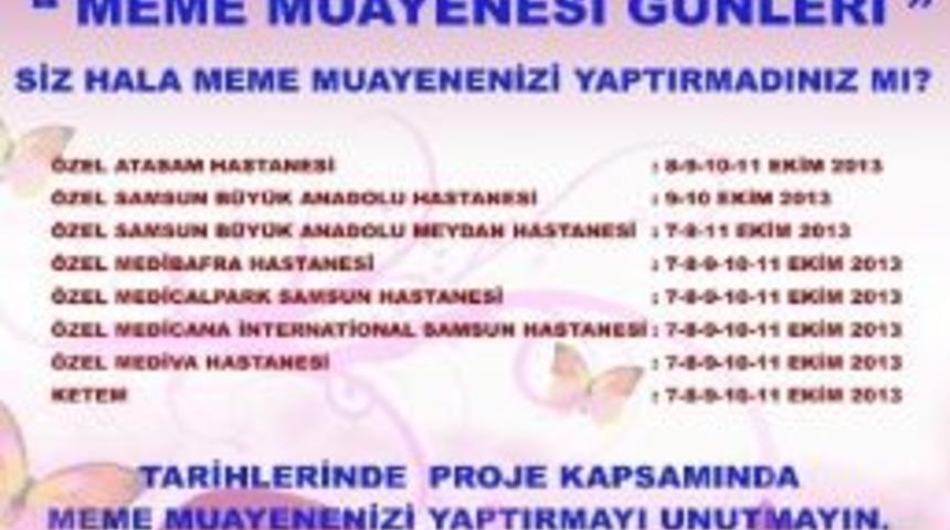 Meme Muayenesi G&uuml;nleri