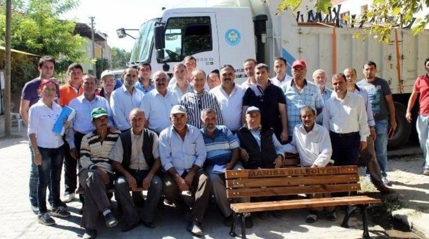 Erg&uuml;n, Salihli&rsquo;nin K&ouml;ylerine Hizmet Yağmuru Başlattı