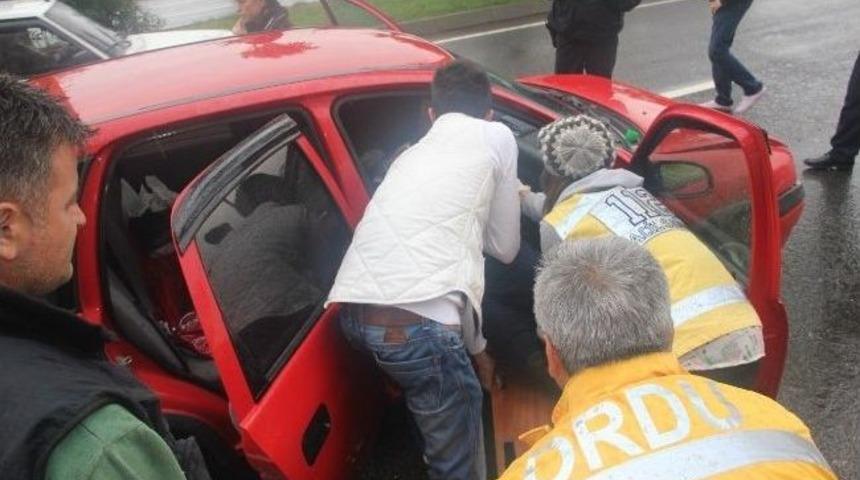 Fatsa&rsquo;da Kaza: 1 Yaralı