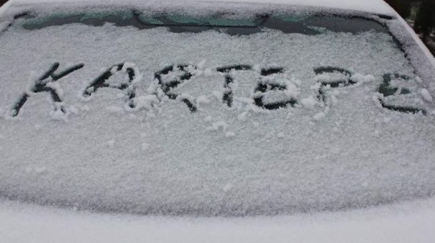 Kartepe'ye İlk Kar D&uuml;şt&uuml;