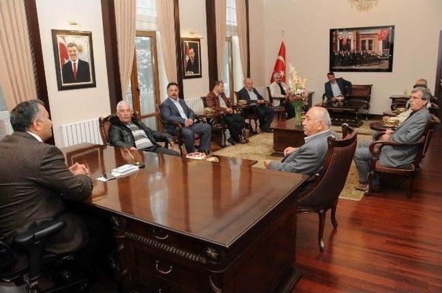 Konyalı Belde Başkanlarından Vali &Ccedil;ift&ccedil;i&rsquo;ye Ziyaret 1