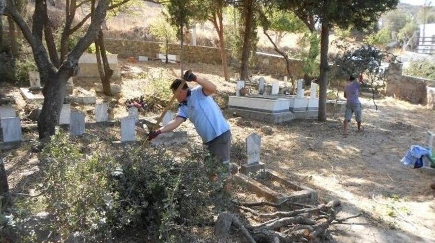 Bodrum Belediyesi&rsquo;nden Mezarlıklara &Ouml;zel İlgi