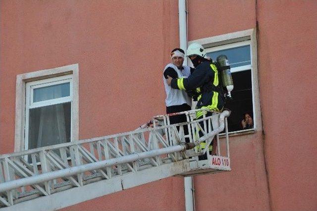 Sorgun Devlet Hastanesinde Yangın Tatbikatı