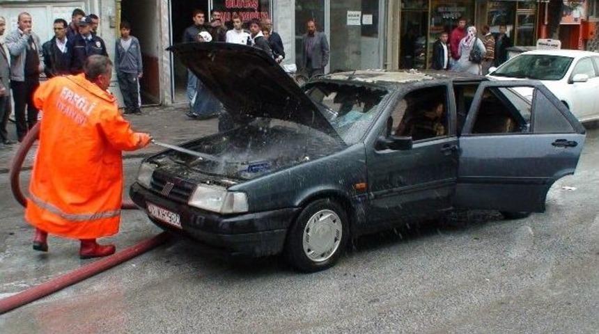 Ereğli&rsquo;de Otomobil Yangını