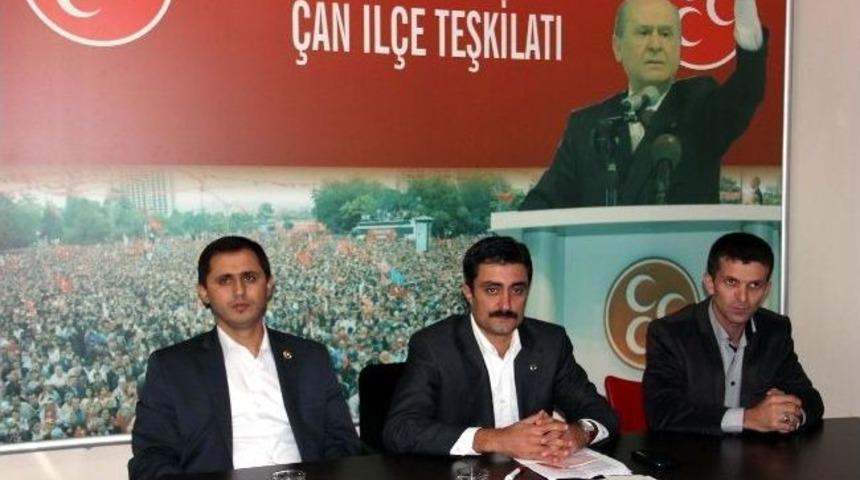Mhp &Ccedil;an İl&ccedil;e Başkanlığı&rsquo;ndan Demokratikleşme Paketine Tepki