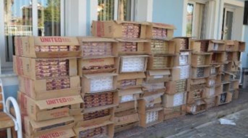 Gümrük Kaçağı Bin 500 Paket Sigara Ele Geçirildi