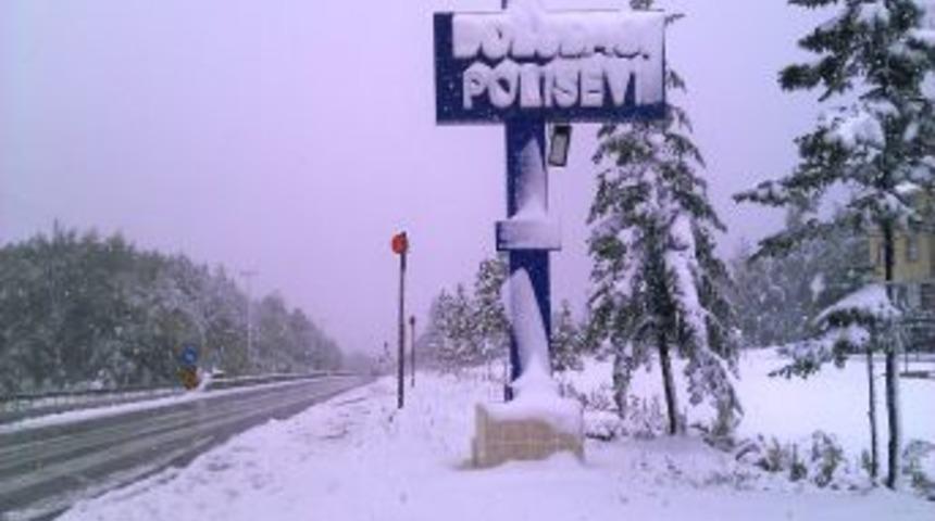 Bolu Dağı'nda Kar Yağışı Etkili Oluyor
